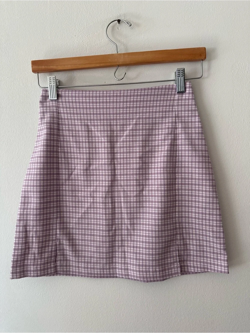 Brandy Melville Skirt Bundle pink/purple/ blue plaid mini cotton one size